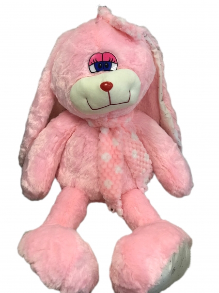 Мягкая игрушка "Большой розовый заяц"